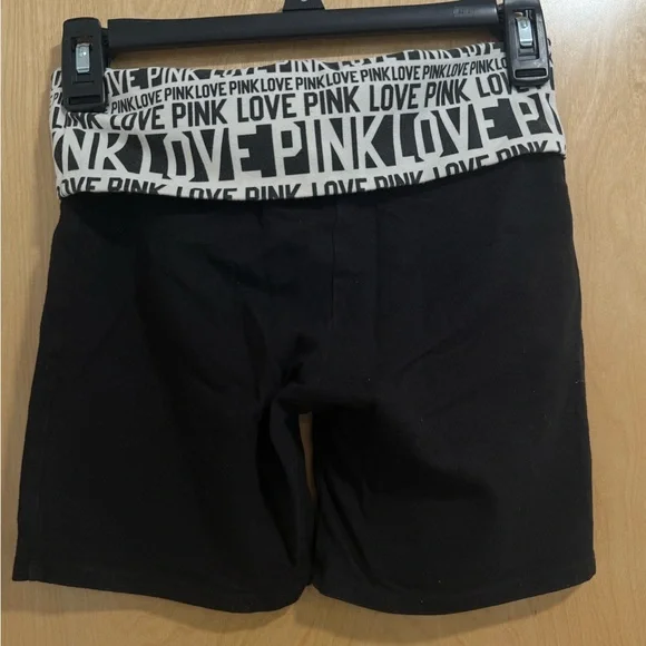 PINK Black Yoga Shorts - Picture 3 of 4